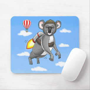 Alfombrilla De Ratón Koala Cohete