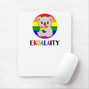 Alfombrilla De Ratón Koala, gay igualitario, tiene un gracioso Rainbo L