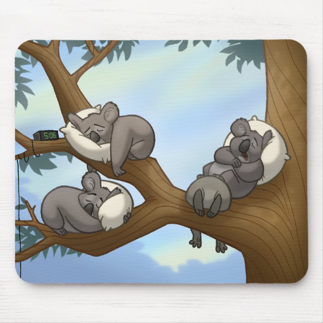 Alfombrilla De Ratón Koala Mousepad el dormir (Frente)
