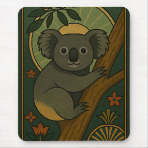 Alfombrilla De Ratón Koala ornamental en Mandala Botánica