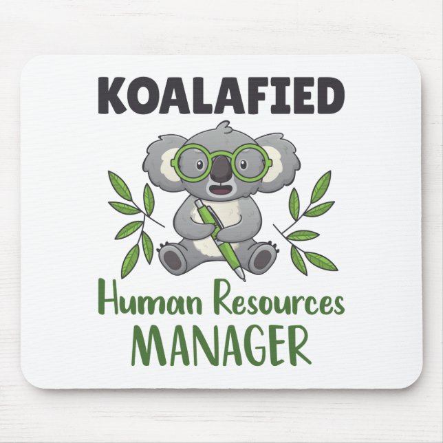 Alfombrilla De Ratón Koalafied Human Resources Manager HR Specialist (Frente)