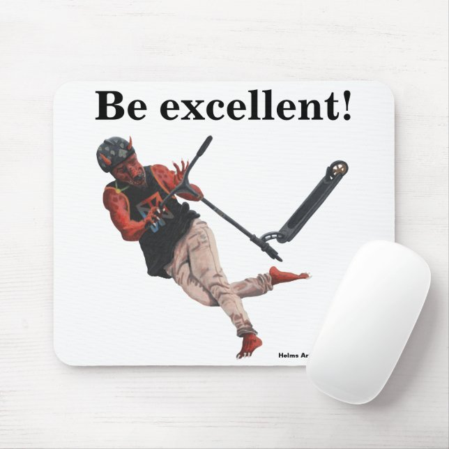 Alfombrilla De Ratón Kobold Kick Scooter Trata a Fantasy Art Mouse Pad (Con ratón)