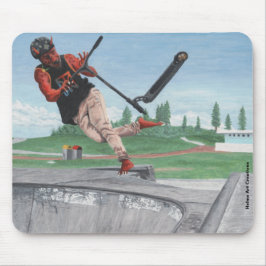 Alfombrilla De Ratón Kobold Kick Scooter Tricks Fantasy Art Mousepad