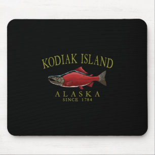 Alfombrilla De Ratón Kodiak Island Alaska Salmón Desde 1784 Arco Oliv