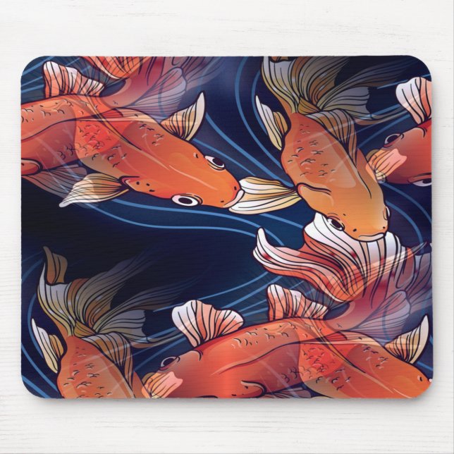 Alfombrilla De Ratón Koi Fish japonés (Frente)