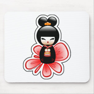 Alfombrilla De Ratón kokeshi-mickey-sfondo-t