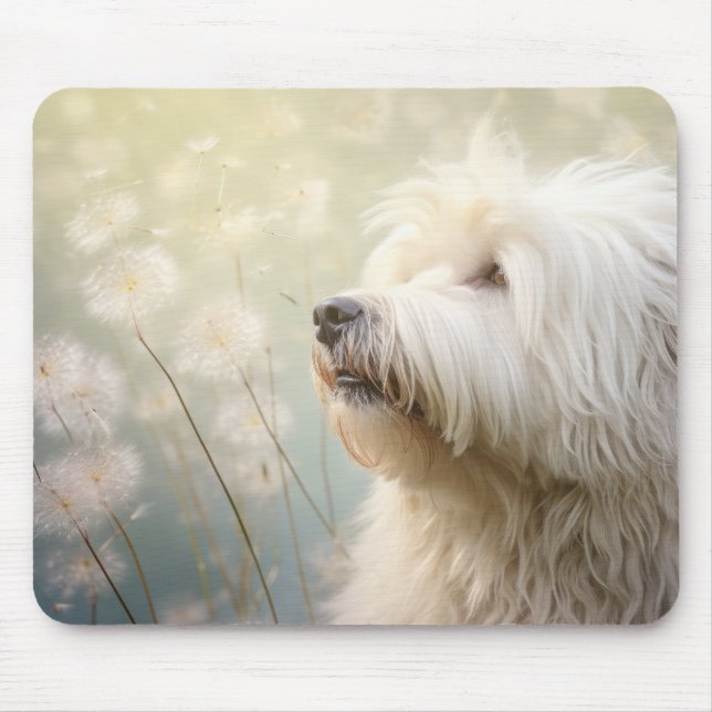Alfombrilla De Ratón Komondor Dog Mascota Animal Tranquilidad (Frente)