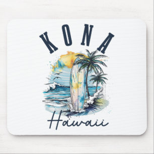 Alfombrilla De Ratón Kona Hawái hawaiano Surf Vintage surfista surfista
