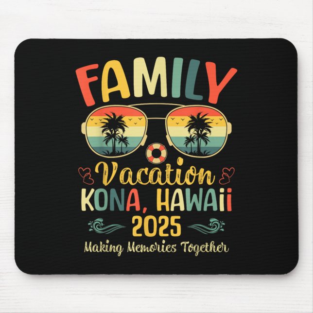 Alfombrilla De Ratón Kona Hawaii Beach Family Summer Vacation 2025  (Frente)