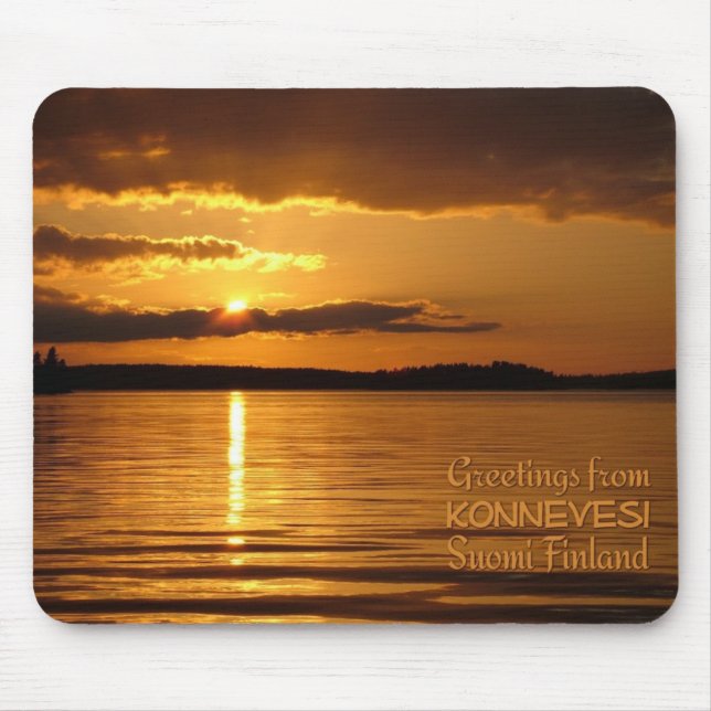 Alfombrilla De Ratón Konnevesi Sunset mousepad (Frente)
