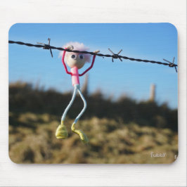 Alfombrilla De Ratón Kracht patser Fubby aan Prikkeldraad.