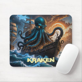 Alfombrilla De Ratón Kraken Giant Squid Octopus Como Monstruo