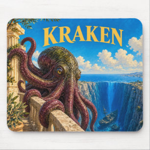 Alfombrilla De Ratón Kraken, monstruo de fantasía gótica