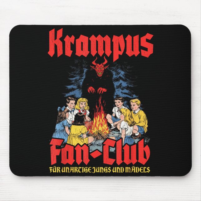 Alfombrilla De Ratón Krampus Fan-club Ugly Xmas German Christmas Demon  (Frente)