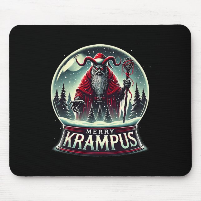 Alfombrilla De Ratón Krampus Llega A La Ciudad Horror Merry Krampus Chr (Frente)