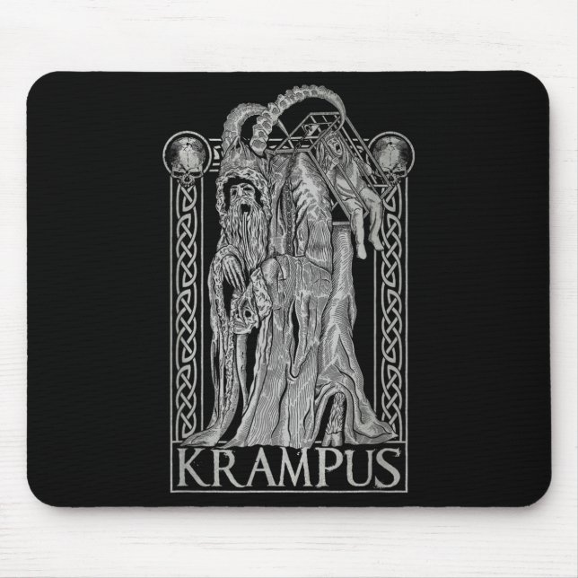 Alfombrilla De Ratón Krampus - Ss Von Krampus Dark Gothic Christmas  (Frente)
