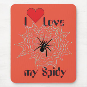 Alfombrilla De Ratón Kreuzspinne im Netz