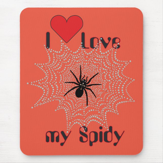 Alfombrilla De Ratón Kreuzspinne im Netz (Frente)