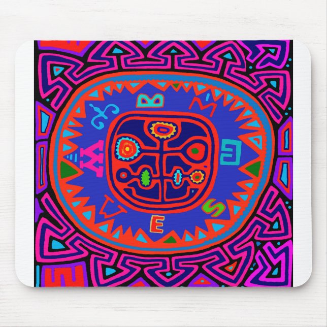 Alfombrilla De Ratón Kuna Indian Mola (Frente)
