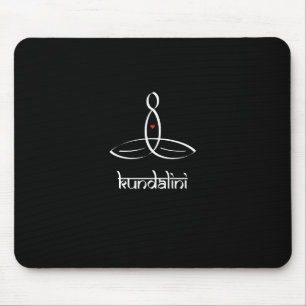 Alfombrilla De Ratón Kundalini - estilo sánscrito blanco
