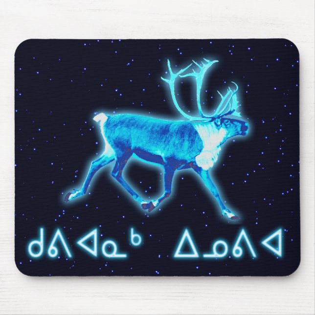 Alfombrilla De Ratón Kuvianak Innovia - Blue Caribou (Reno) (Frente)