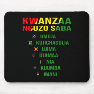 Alfombrilla De Ratón Kwanzaa - Swahili Por Los Siete Principios