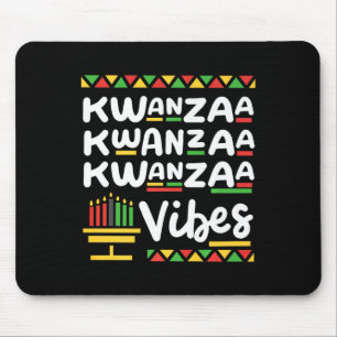 Alfombrilla De Ratón Kwanzaa Vibes retro Navidades de la herencia negra