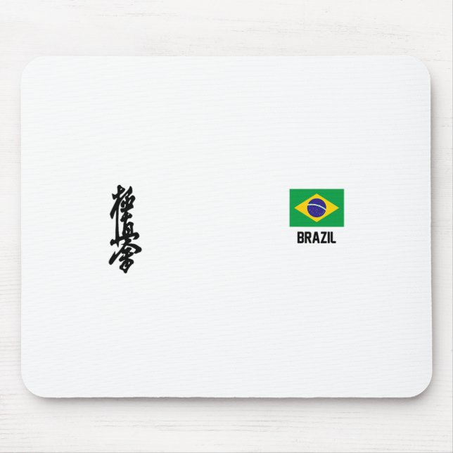 Alfombrilla De Ratón Kyokushinkai Karate Brasil Entrenamiento de dojo B (Frente)