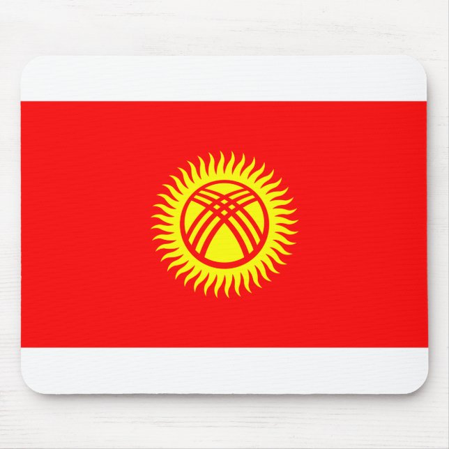 Alfombrilla De Ratón Kyrgyzstan Flag (Frente)