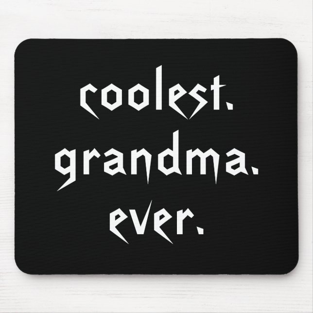 Alfombrilla De Ratón La abuela más fresca nunca Mousepad (Frente)