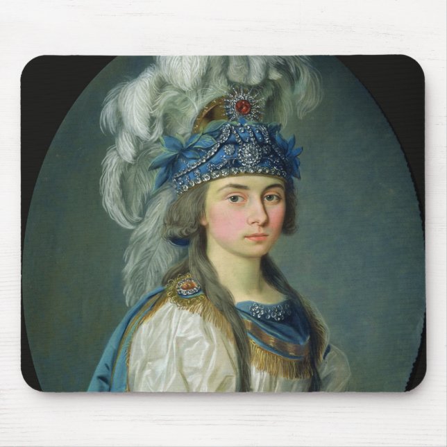 Alfombrilla De Ratón La actriz y el cantante Praskovya Zhemchugova (Frente)