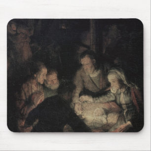 Alfombrilla De Ratón La adoración de los pastores, detalle, 1646