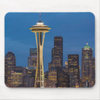 La aguja del espacio y la Seattle céntrica
