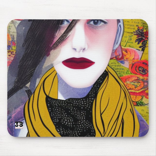 Alfombrilla De Ratón La almohadilla del ratón de la bufanda (Frente)