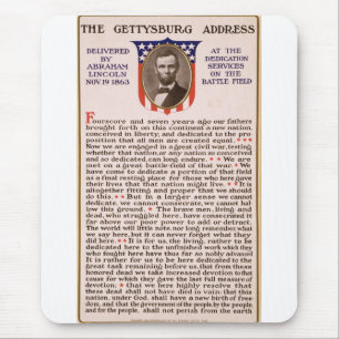 Alfombrilla De Ratón La alocución de Gettysburg de Abraham Lincoln 186