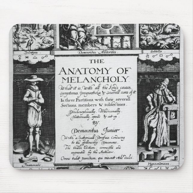 Alfombrilla De Ratón La anatomía de la melancolía (Frente)