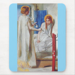 Alfombrilla De Ratón La Anunciación por Dante Gabriel Rossetti