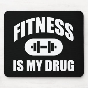Alfombrilla De Ratón La aptitud es mi droga - Motivación del entrenamie