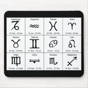Alfombrilla De Ratón la astrología firma el mousepad