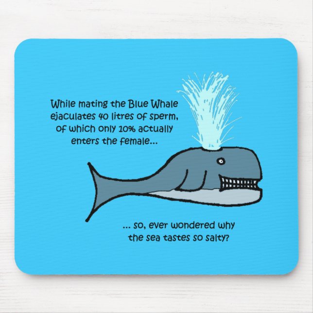Alfombrilla De Ratón La ballena azul... (Frente)