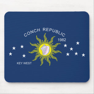Alfombrilla De Ratón La bandera de la república de la concha