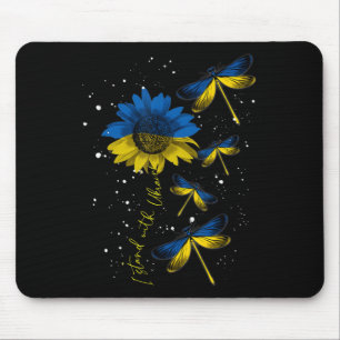 Alfombrilla De Ratón La bandera de Ucrania del girasol de Ucrania se qu