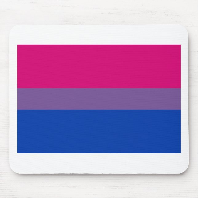 Alfombrilla De Ratón La bandera del BI vuela para el orgullo bisexual (Frente)