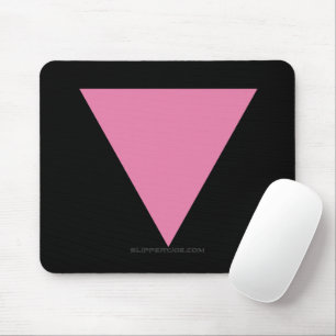 Alfombrilla De Ratón La bandera del triángulo rosado de SlipperyJoe obs
