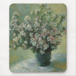 Alfombrilla De Ratón La barrera de flores de Claude Monet