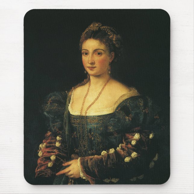Alfombrilla De Ratón La Bella, duquesa de Urbino por titiano (Frente)