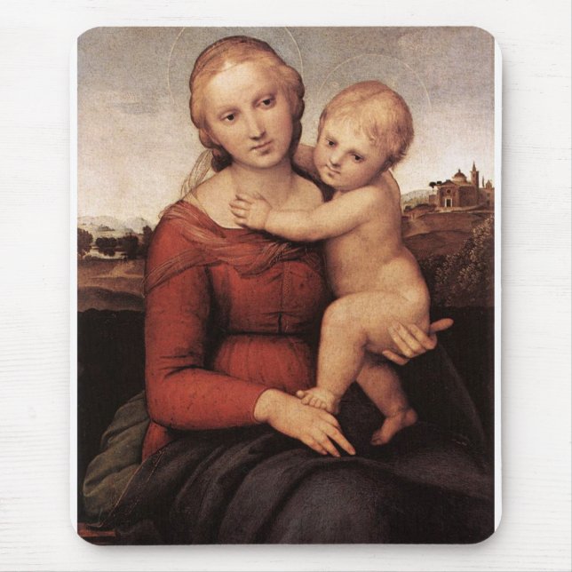 Alfombrilla De Ratón La bella Madonna de Raphael (Frente)
