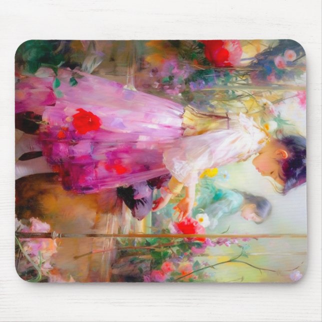 Alfombrilla De Ratón La belleza de las flores (Frente)