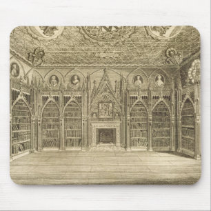 Alfombrilla De Ratón La biblioteca, grabada por Godfrey, de 'Descriptio
