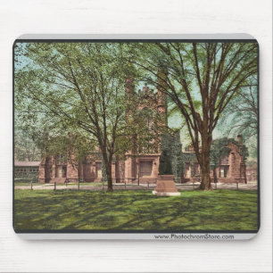 Alfombrilla De Ratón La biblioteca vieja, universidad Photochrom raro